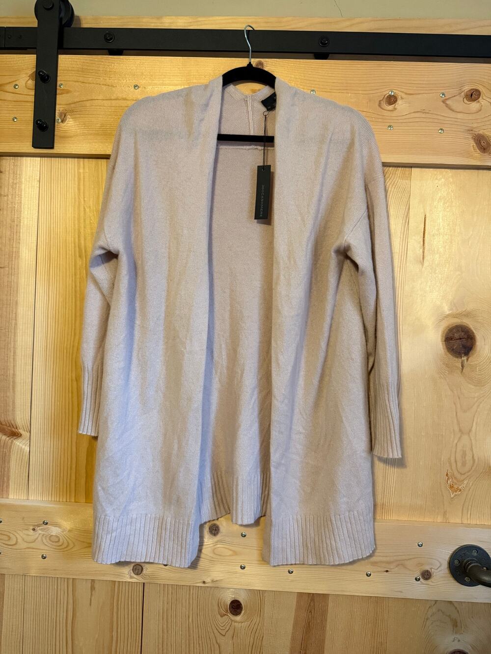 NEW Cashmere Cardigan Sweater 360 Brand Layers Light Pink Size M NWT Cozy